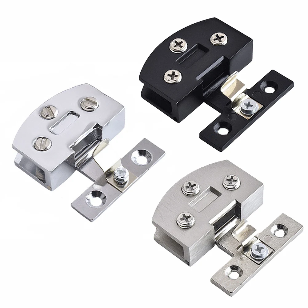 Glass Door Hinge Cupboard Display Cabinet Furniture Hardware Wine Cabinet Door Hinges For 6-8mm Glass Door Non Perforated Clamp