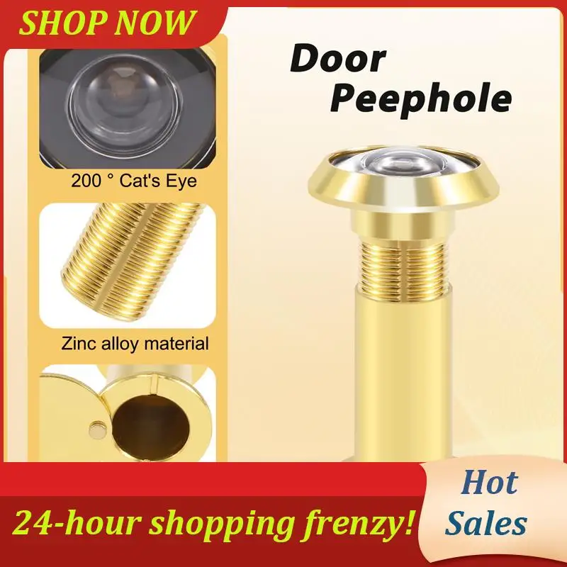 

AB31-200 градусов выдвижной 36-58 мм защитный дверной глазок глазок + крышка, золото