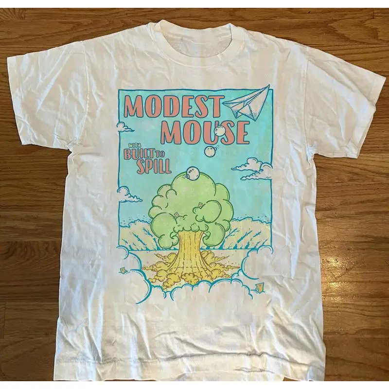 Band Modest Mouse with Built To Spill Rock Tour Music T Shirt All Size CS587