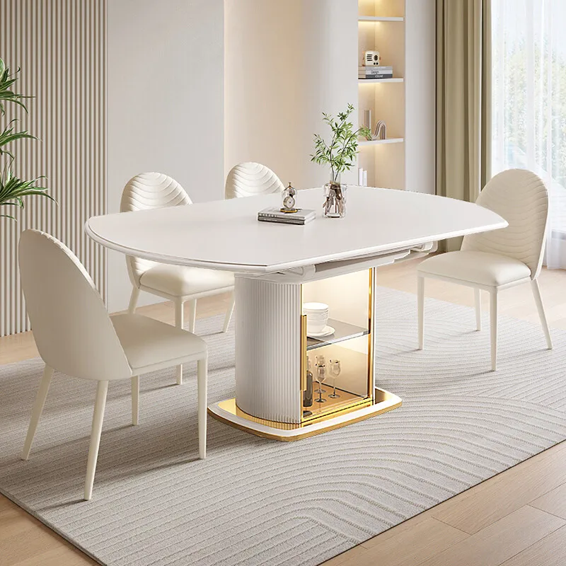 Modern Storage Dining Table Exquisite Glamour Classic European Dining Tables Trendy Glamour Tavolo Di Pranzo Home Furniture