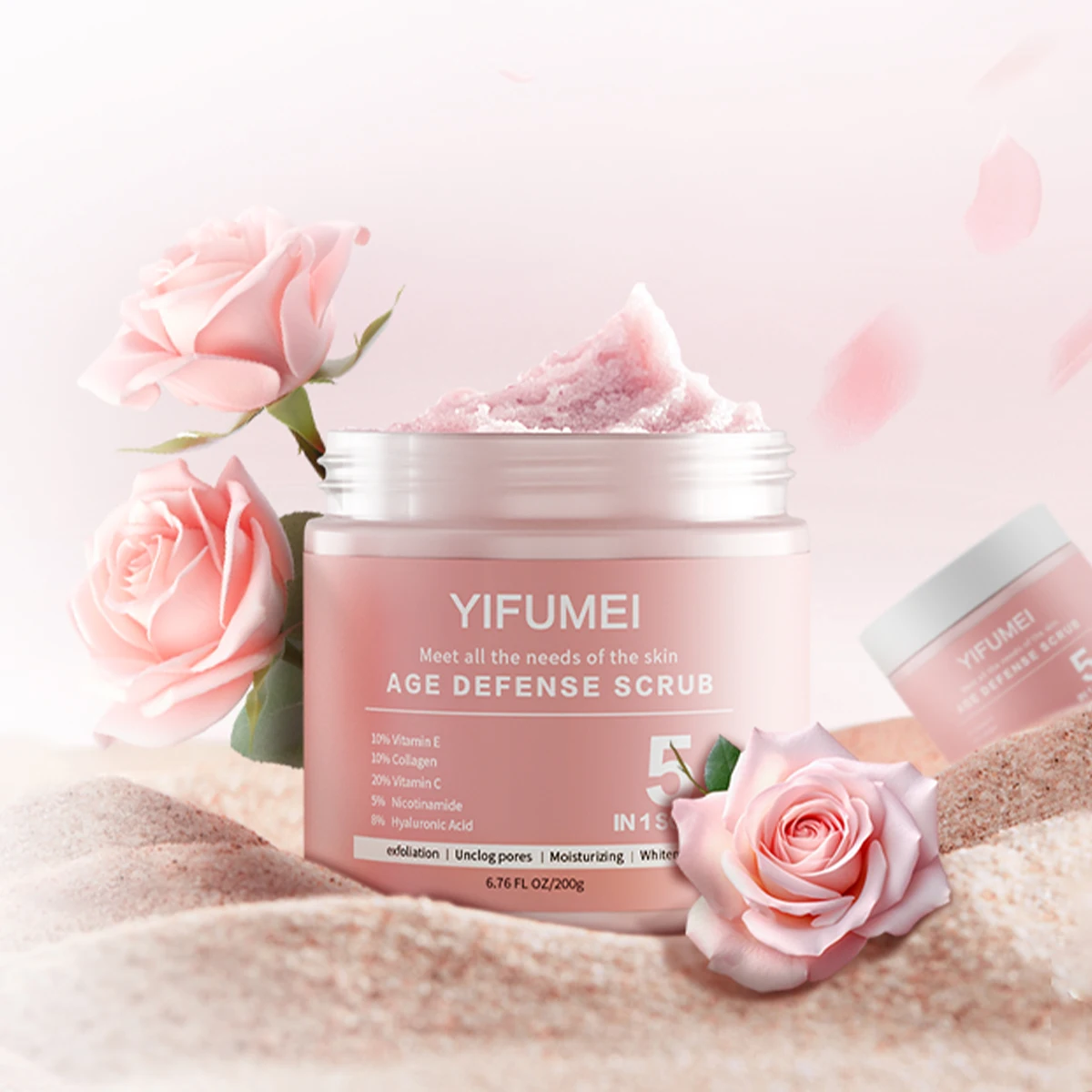 

Natural Deep Cleansing Oily Skin Anti Acne Whitening Body Foaming Organic Scrub Lightening Exfoliating Scrub for Face