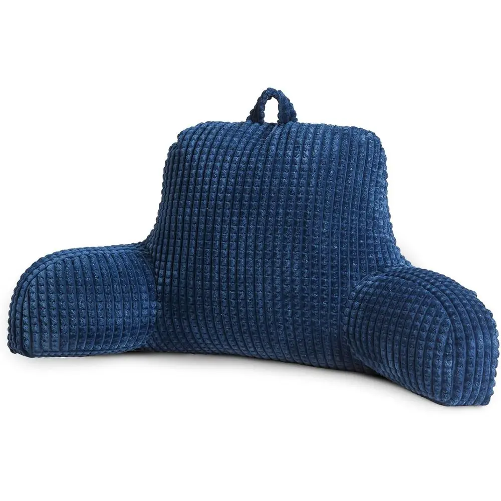 

Reading Pillow Bed Wedge Large Adult Children Backrest with Arms Back Support for Sitting Up in Bed/Couch for Lounging Bedrest,W