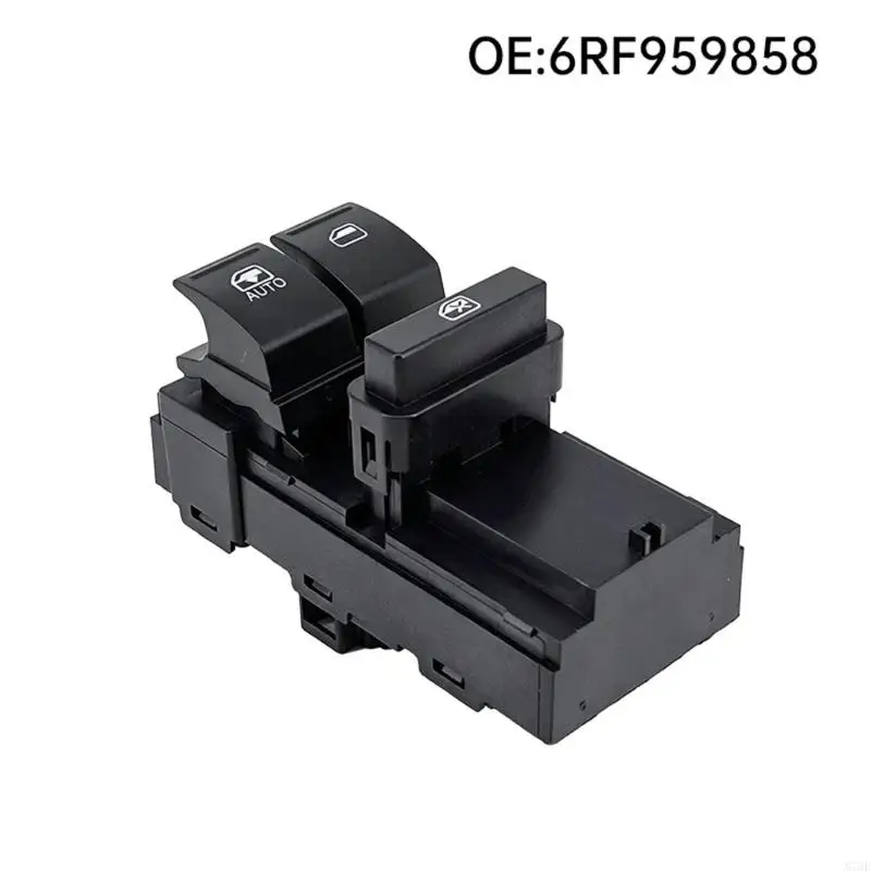 M76E 6RF959858C Schwarzes Fensterknopfgehäuse mit Verriegelungssteuerung für die Türglasreparatur – Detail 4