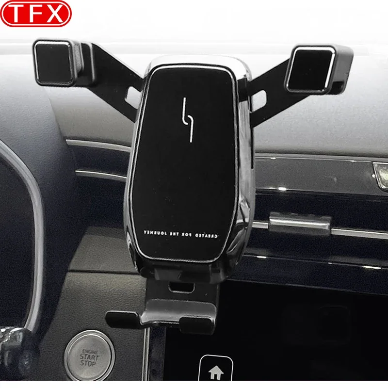 For Hyundai Tucson NX4 Car Styling Mobile Phone Holder Air Vent Mount Gravity Bracket Stand Auto Modified Accessories