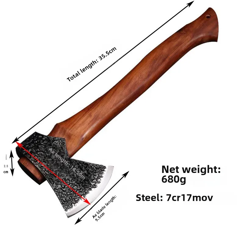 Hand-hammered chopping wood chopping axe tree logging outdoor gardening tools fire-fighting multifunctional axe woodworking axe