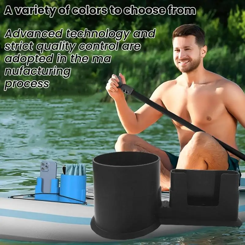  Silicone Cup And Phone Mount Stand For Kayak Paddles Boarding Easy to Install
