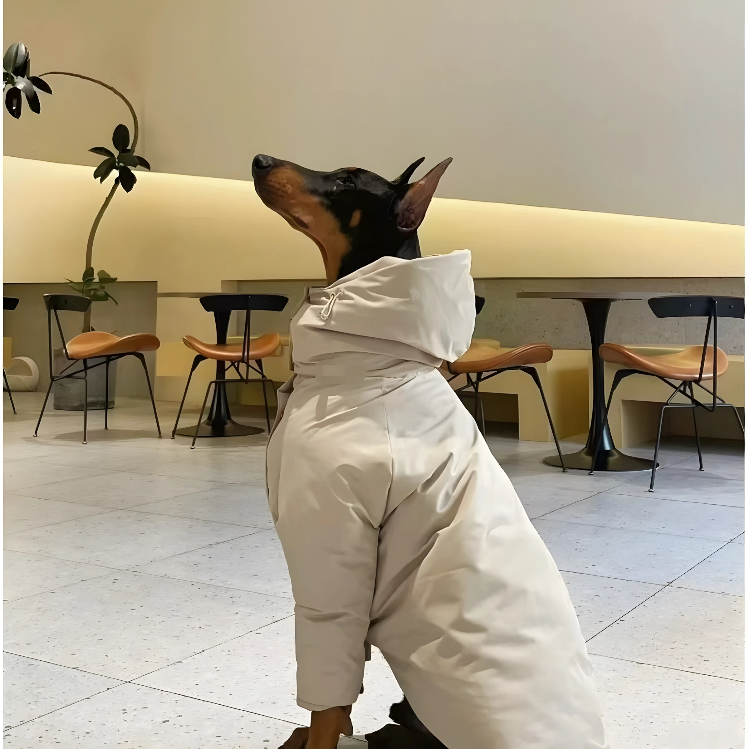 Pet Clothes For Large Dog Winter Warm Big Dog Vest Jacket Waterproof Pet Coat Greyhound Doberman Clothes For Medium Large Dog