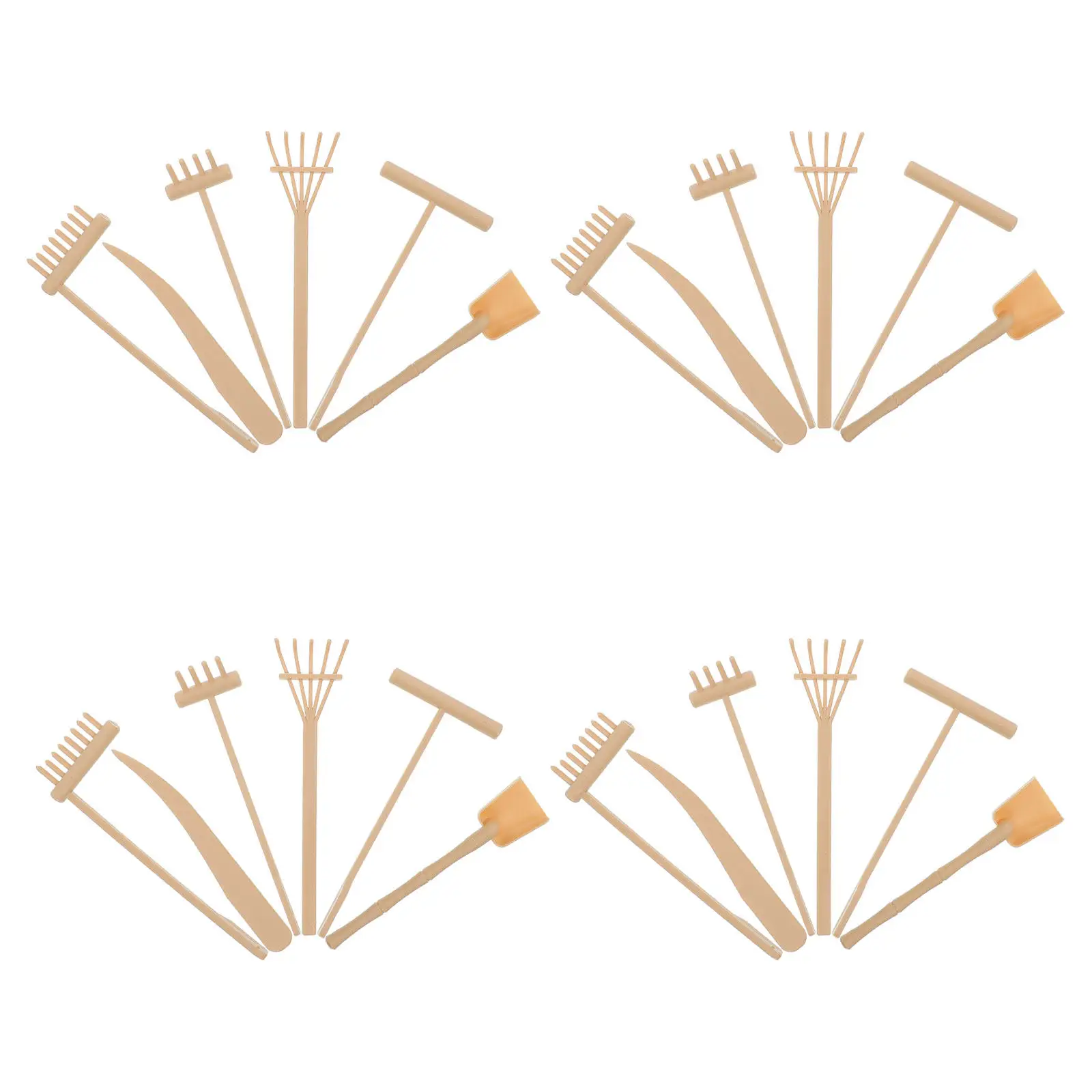 Zen Sand Garden Rake Set – 4-Piece Mini Raking Tools for Meditation, Desk Decor & Stress Relief