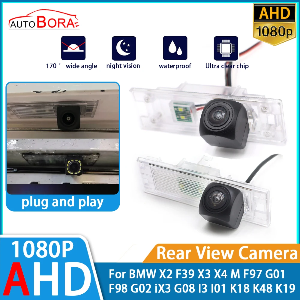 

Reverse Parking Car Rear View Camera AHD 1080P Night Vision for BMW X2 F39 X3 X4 M F97 G01 F98 G02 iX3 G08 I3 I01 K18 K48 K19