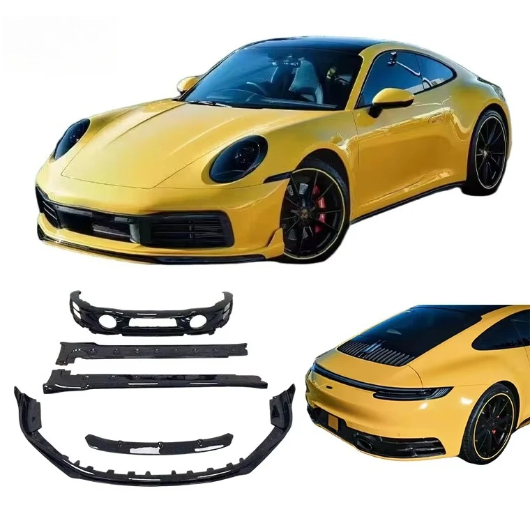Carbon Fiber Body Kit for Porsche 911 992 Carrera Upgrade Front Lip Side Skirt Rear Diffuser