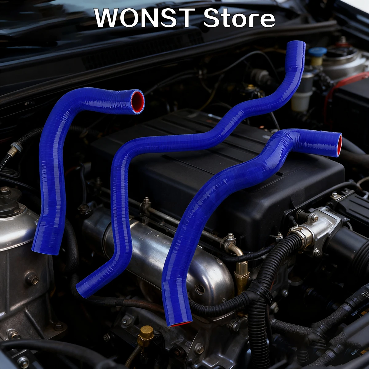 

Turbo Silicone Radiator Hose Kit For 2006 2007 2008 Audi A4 B7 2.0L
