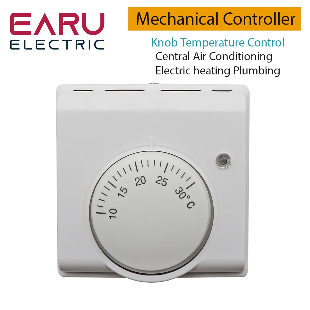 10 ℃-30 ℃ termostato meccanico ambiente aria condizionata centralizzata manopola termostato controllo temperatura caldaia a Gas termostato