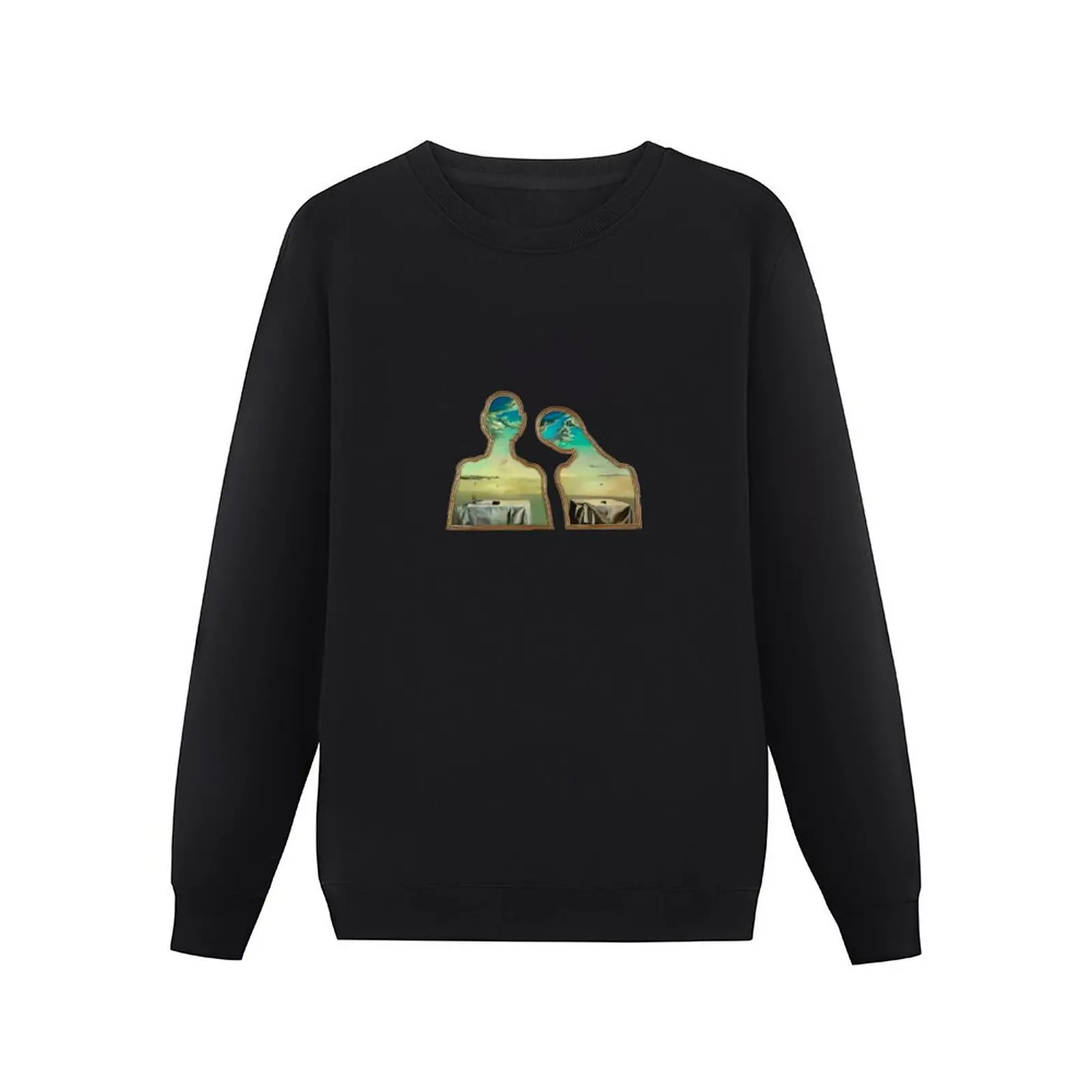 Salvador Dalí - Couple aux têtes pleines de nuages Pullover Hoodie men's autumn clothes anime sweatshirt