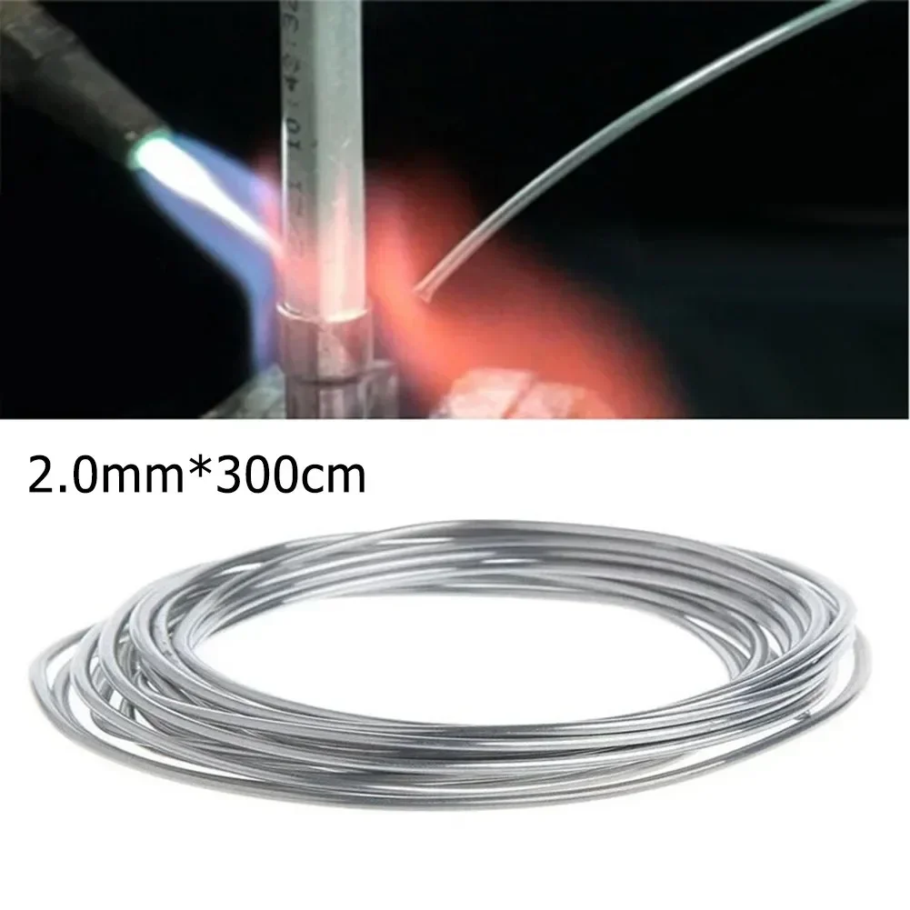 2mm*300cm Welding Wire Copper Aluminum Flux Cored Wire Low Temperature Aluminium Welding Rod No Need Solder Powder