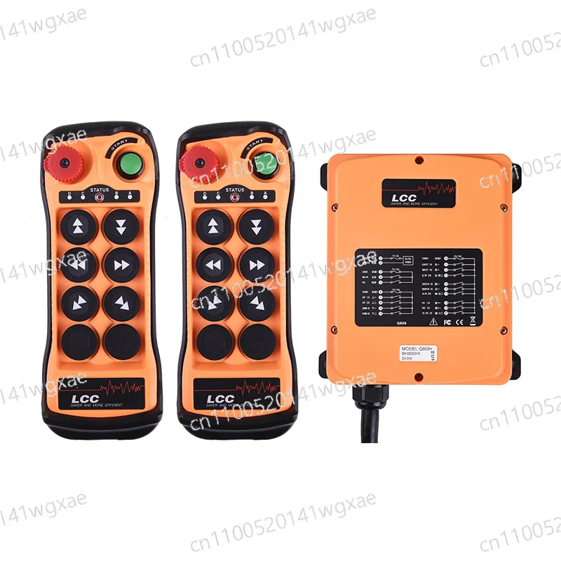 Q606 433MHz 2 Speed LCC Crane Remote Control Waterproof Wireless Controller Set 2 Transmitters 1 Receiver