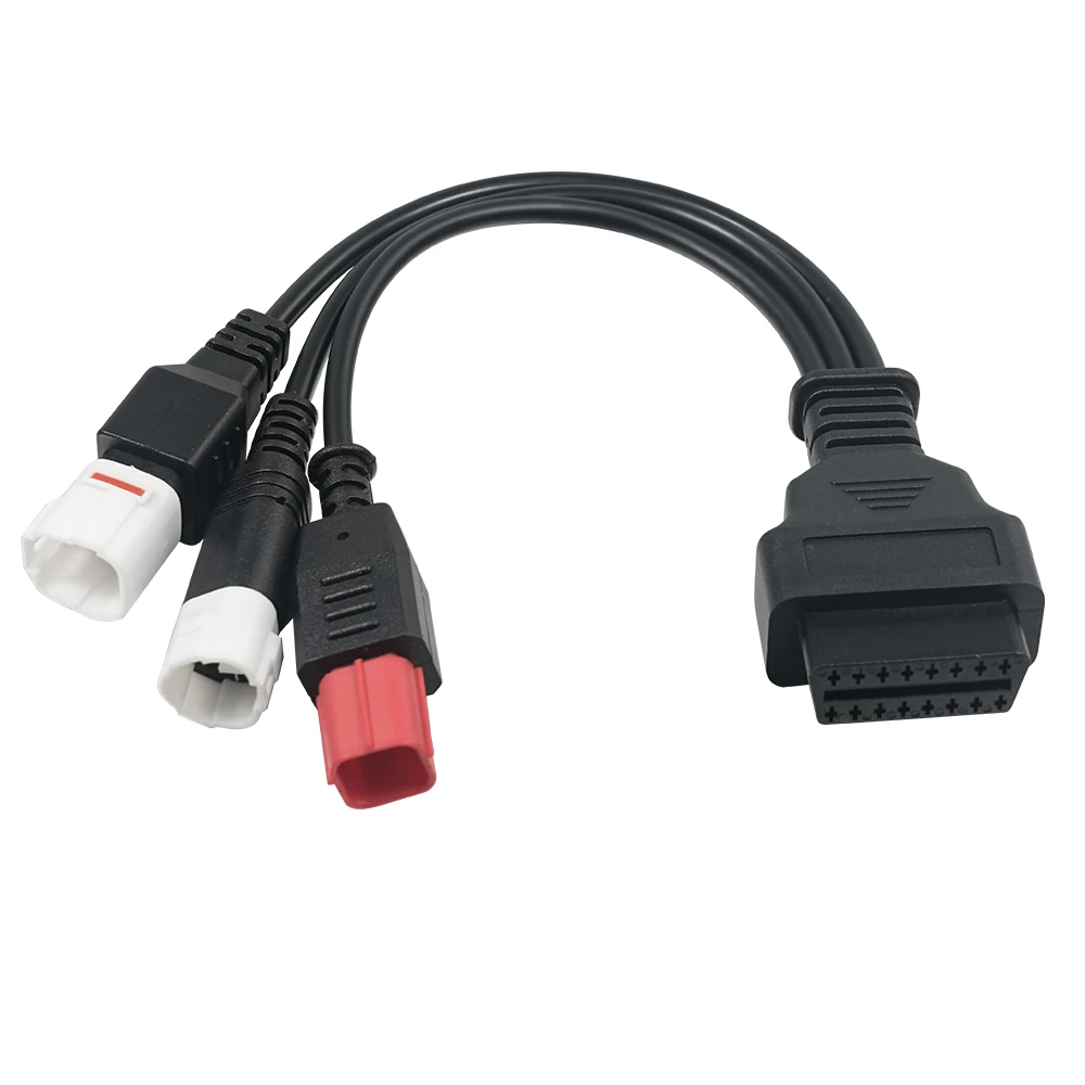 كابل تشخيص الدراجة النارية لياماها 3Pin 4Pin لهوندا 6PIN 3IN1 3 في 1 محرك obd 2 تمديد كابل obd2 موصل #4