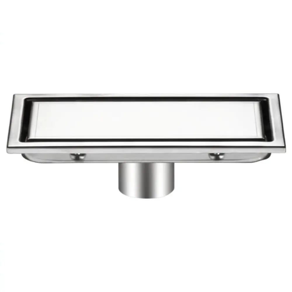 Premium 304 Stainless Steel Linear Shower Drain Long Rectangular Invisible Bathroom Floor Grate Tile Insert Sewer Filter
