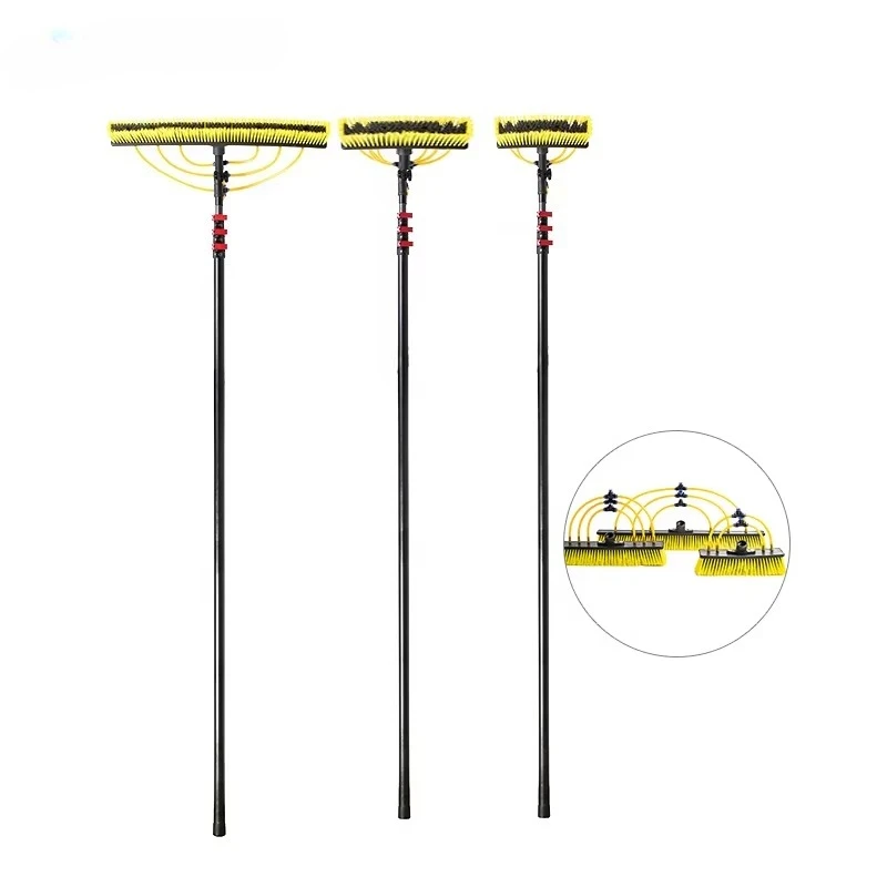 Poste limpio telescópico de alta resistencia de la ventana de la fibra de carbono 72ft