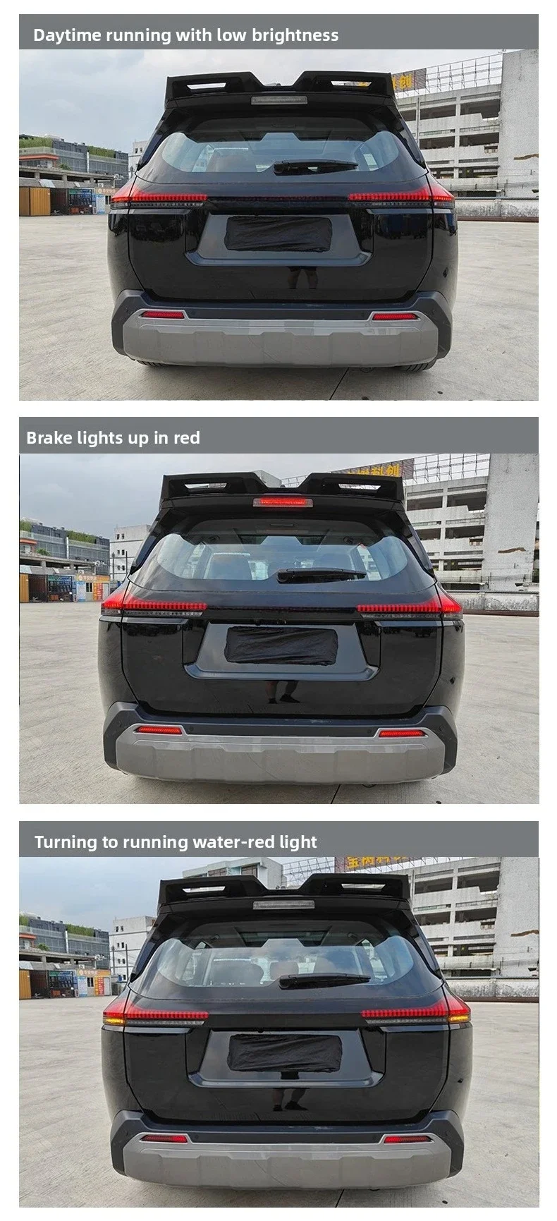 For Toyota RAV4 2026 Car Led Rear Bumper Light Reflector DRL Dynamic Turn Signal Driving Brake Light Rear Fog Lamp Modification detail image 5
