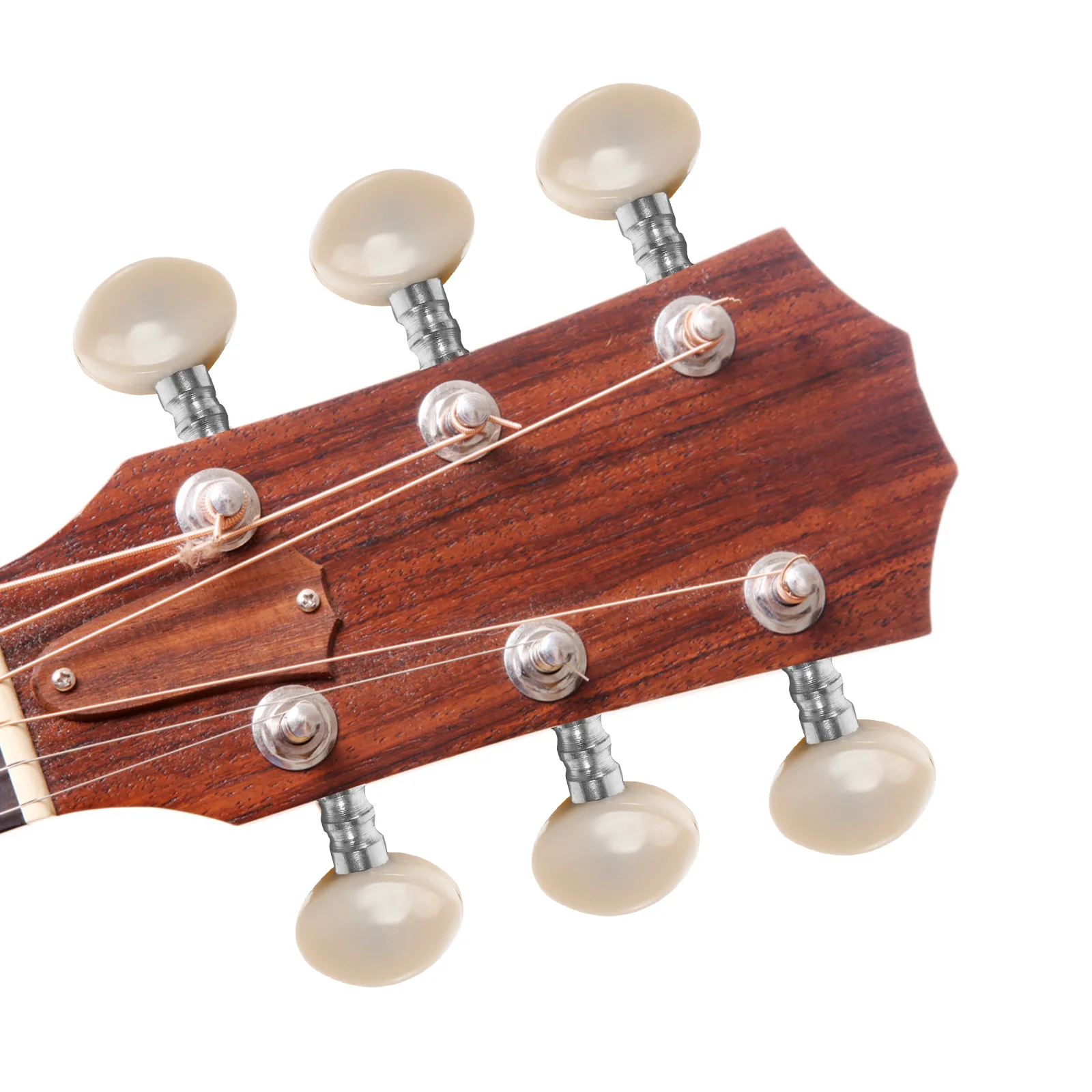

6pcs Guitar Tuning Pegs Universal Metal Acoustic Folk Guitar Keys Instrument Accessories Lightweight Durable Parts For Beginners
