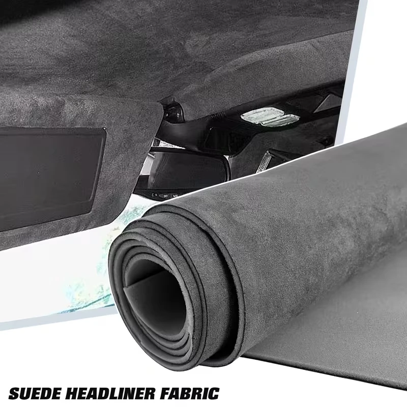 

Car Headliner Suede Fabric Car Roof Liner DIY Upholstery Material with Foam Backing Auto Ceiling Replacement Renovate Repair