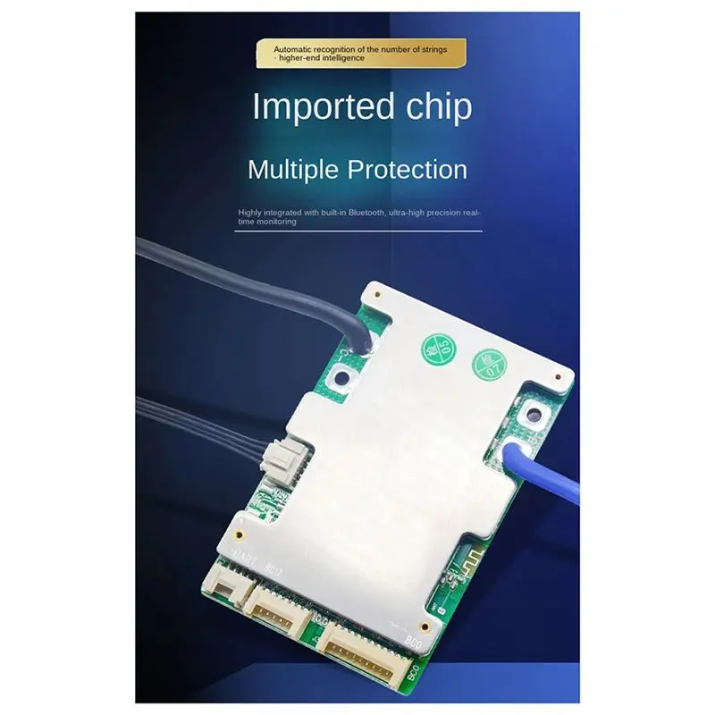 N82R Built-In Bluetooth Smart 10-17 Series Lithium Battery Protection Board 40A Ternary Same Port Protection Board