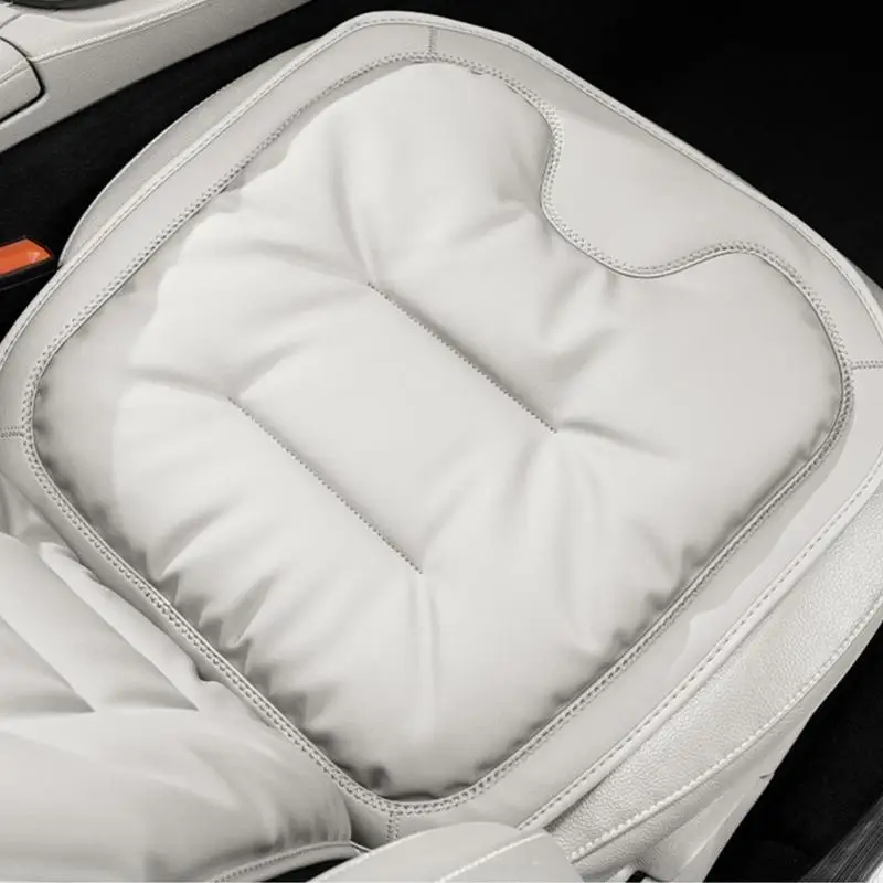 Car Front Pad with Grip Backing and Two Seat-Crease Buckles, Segmented Fill for Complete Seat-Bottom Coverage X37F