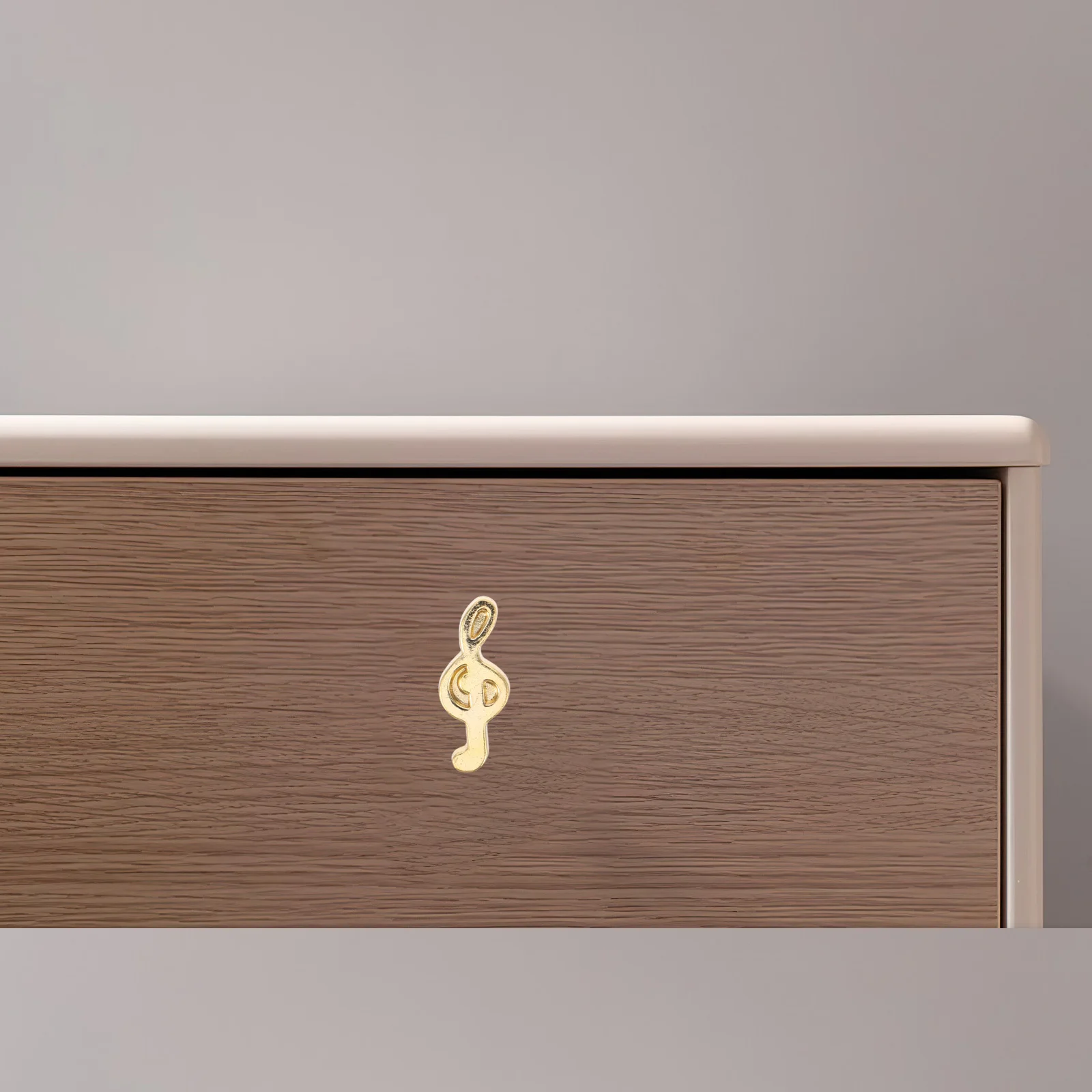 

10pcs Musical Note Cabinet Handles 5Mm Single Hole Metal Drawer Pulls For Dresser Wardrobe Kitchen Cupboard Door Decorative