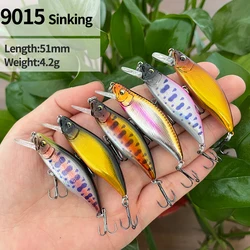 4.2g 51mm Mini Sinking Minnow Lure Japanese Wobbler Artificial Bait for Trout Bass Mountain Stream Swimbait Fishing Accessories