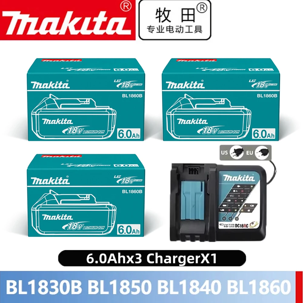 100% originele Makita 18V batterij 6AH/5AH LXT 400BL 1830B BL 1850B BL 1840BL 1860BL 1815 Vervang de lithiumbatterij.