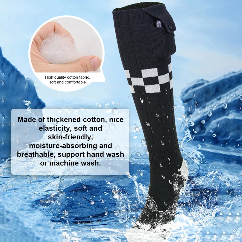 Electric Heated Socks for Men Women APP Control Rechargeable Heating Socks Battery Power Winter Warm Socks Feet Warmer