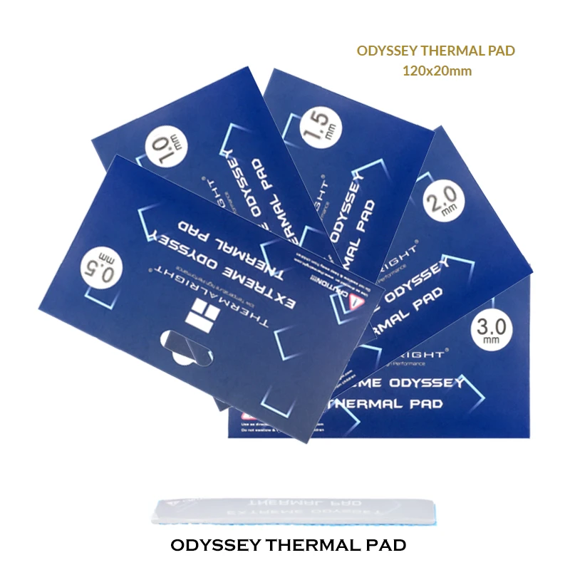 Thermalright ODYSSEY Thermal Pad 12.8 W/mk Used For CPU / GPU / RAM / SSD, 120x20 85X45 120X120mm Silicone Gasket Mat 0.5-3mm