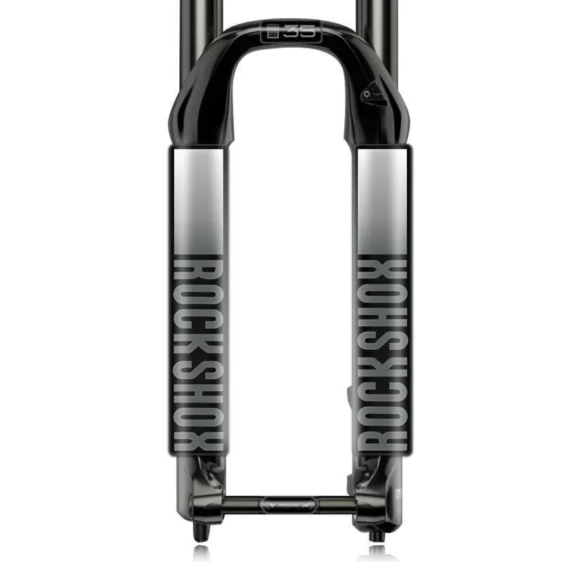 Roshox XC35 Adhesivo para horquilla delantera de bicicleta de montaña - Multicolor (Negro/Blanco, Gris oscuro, Naranja brillante, Azul, Rojo) XC35 Shock Front