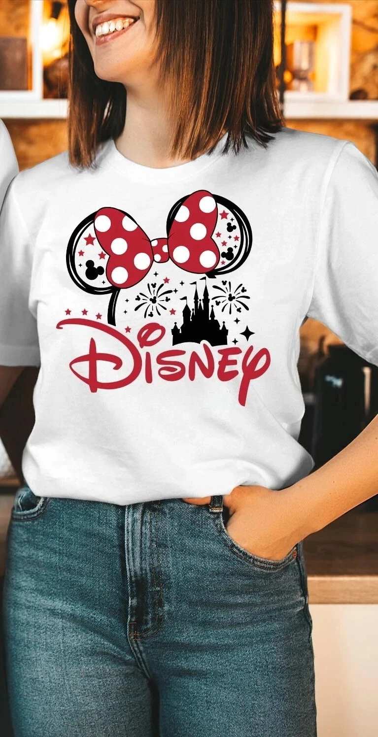 2026 Disney Family Vacation Trip Mickey Minnie Men's T Shirt Streetwear Casual Oversize Loose Spring Summer Top Women Cotton Tee view 4
