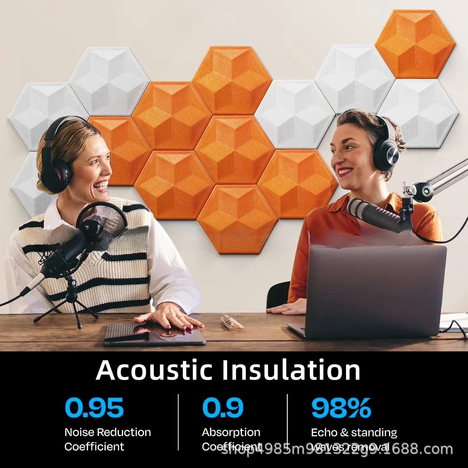 10 pcs 3D polyester fiber sound-absorbing sound insulation board  cotton KTV wall sound insulation felt sound insulation cotton