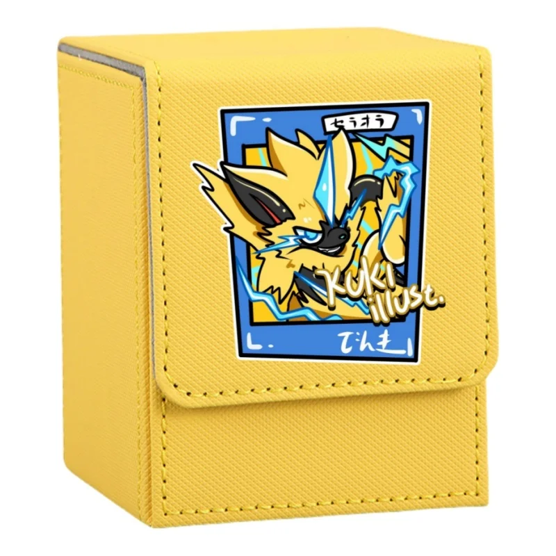 Anime Zacian Card Case Eternatus Zamazenta Deoxys Koraidon Miraidon PTCG Diy Leather Action Toy Figures Game Collection Box