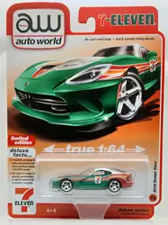 Auto World 1/64 AW 2012 Dodge Viper Deluxe Series Special Edition Die-cast Alloy Car Model Gold Classic Collection