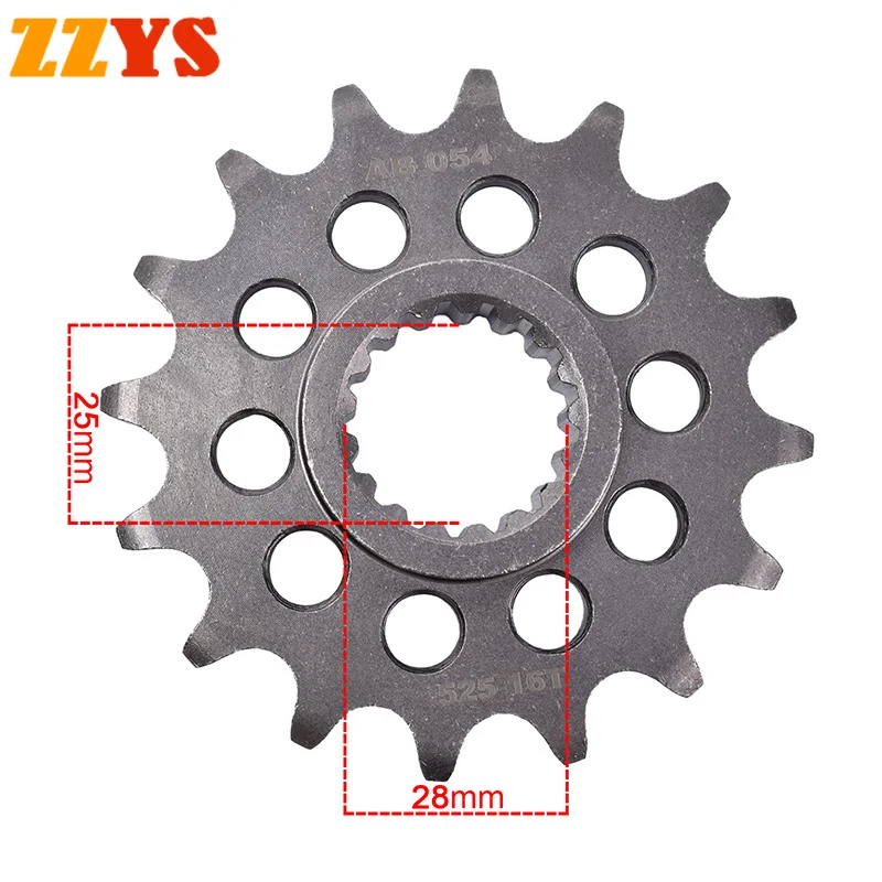 

525-16T 525 16T 16 Tooth Motorcycle Front Sprocket Gear Staring Wheel Cam For Aprilia Road 1000 ETV Capo Nord 2001-2008 ETV1000