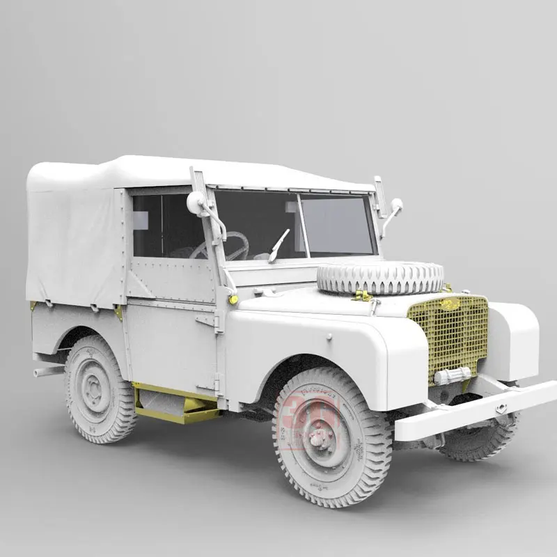 Tokek 35gm0062 1/35 Tentara Inggris Land Rover Fv18001 Mk. I Mainan Buatan Tangan Pekerjaan Lalu Lintas Model Rakitan 80 Inci