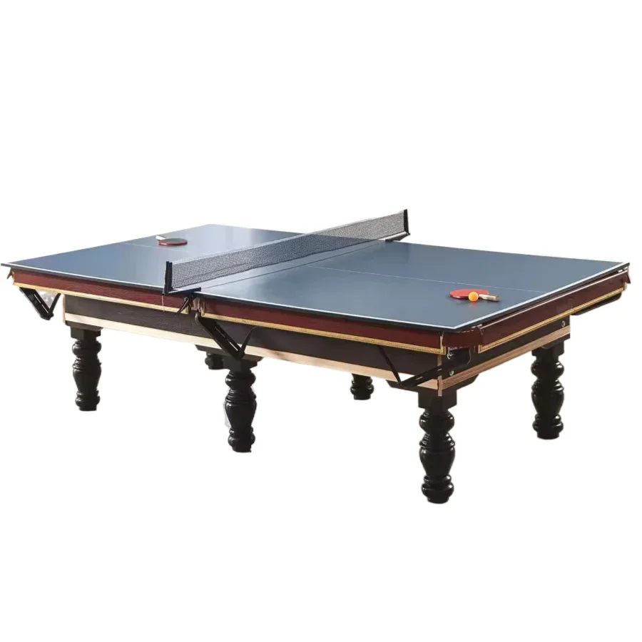 9 feet household adult standard American black 8 pool table billiards table tennis two-in-one table