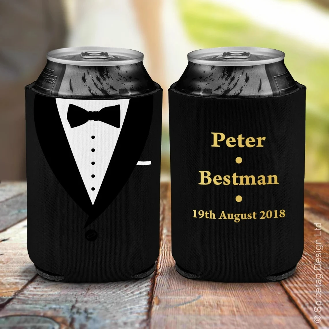 Personalised Beer Cooler Holder Custom Can Bottle Cozy Beverage Foam Cooling Sleeve Personalized Groom Bestman Wedding Drinking