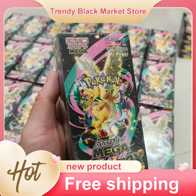 Japanese Pokemon TCG MEGA Dream Ex Booster Box Dragonite Factory Sealed PTCG Trading Cards Collection KidsBox