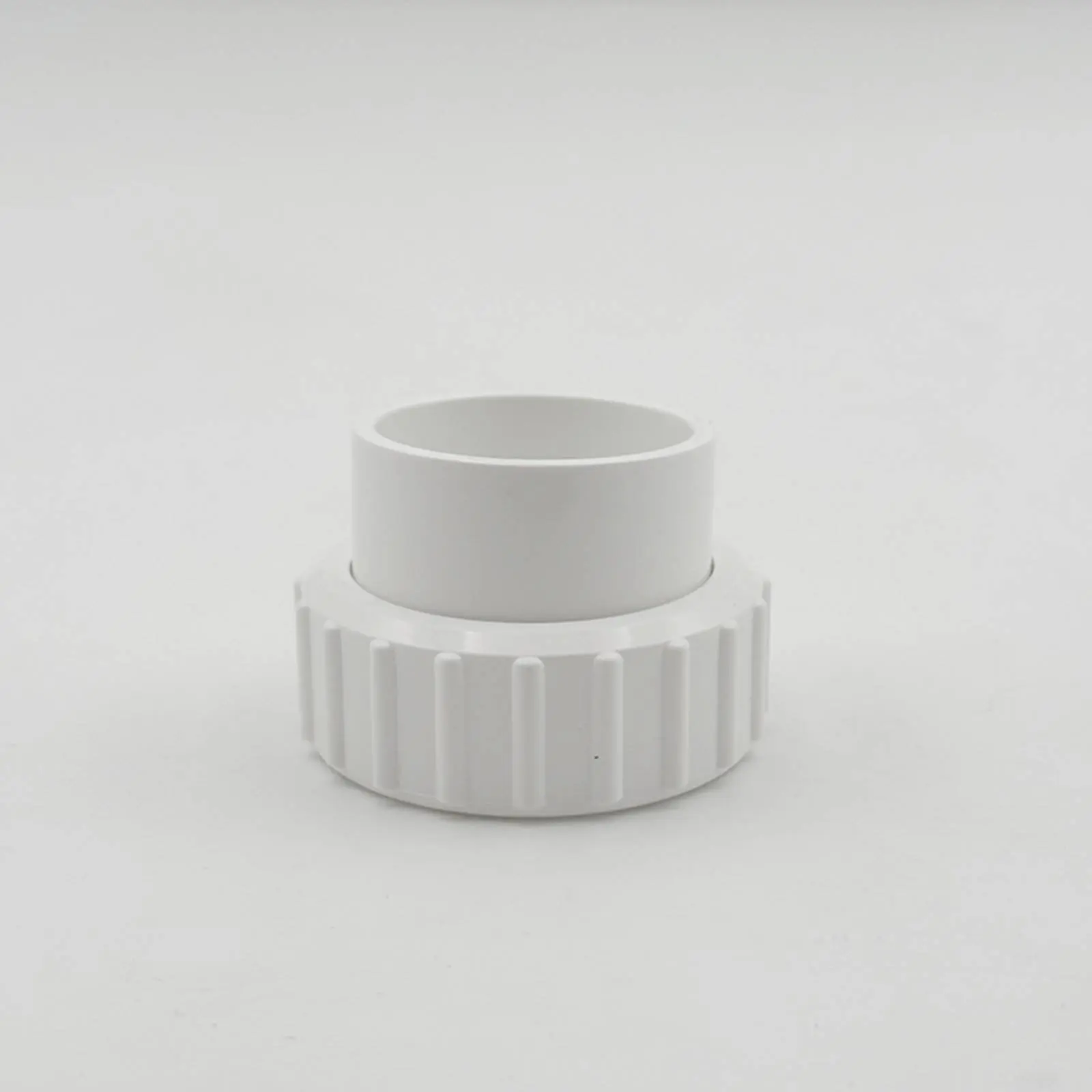 2 Pieces Circulation Pump Fitting Sturdy Pump Union Connector PVC Union Fitting Corrosive and Alkali Resistant Plumbing Parts