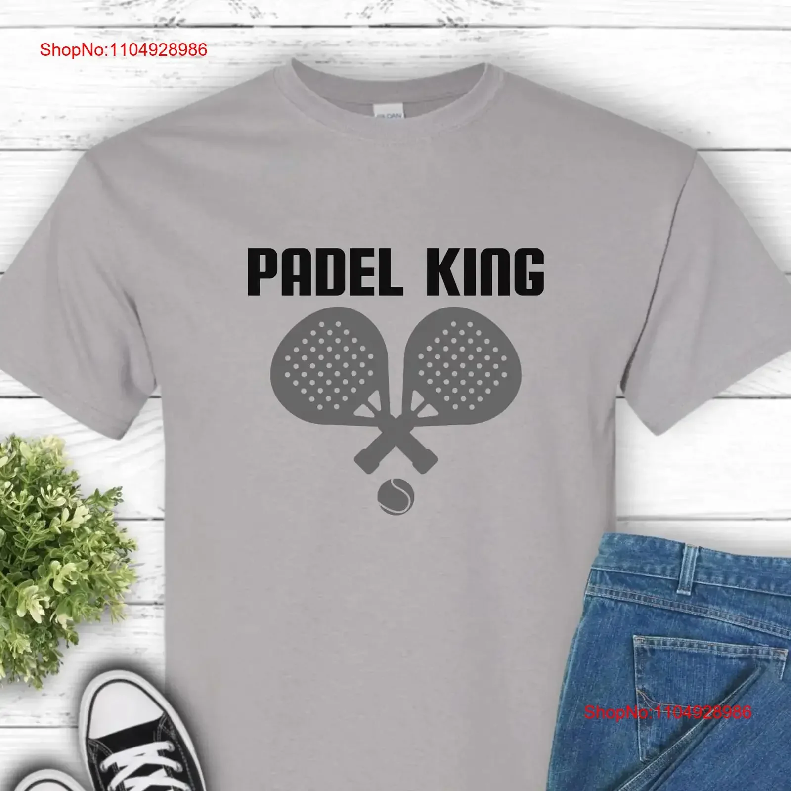 

Padel King T Shirt Fun Sports Tennis Lover Athletic Apparel Sporty Top Player vintage Washed fashion Stretched Soft Unisex
