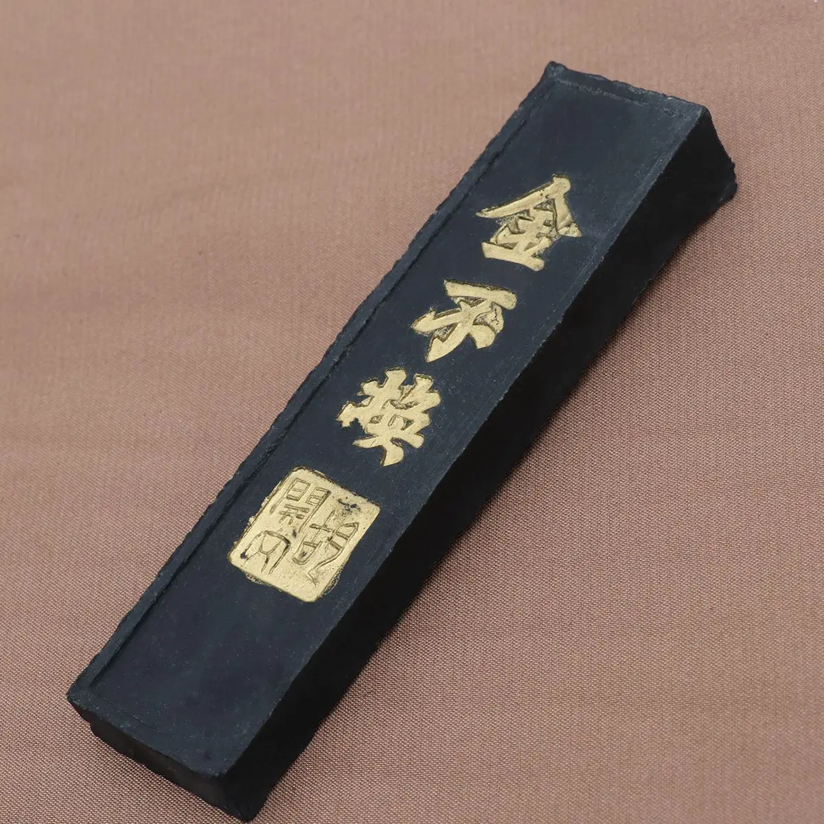 Ink Calligraphy Chinese Inkstone Painting Stick Stone Block Sumi Sticks Pratice Strip Accessories Grindingjapanese Natural Soot