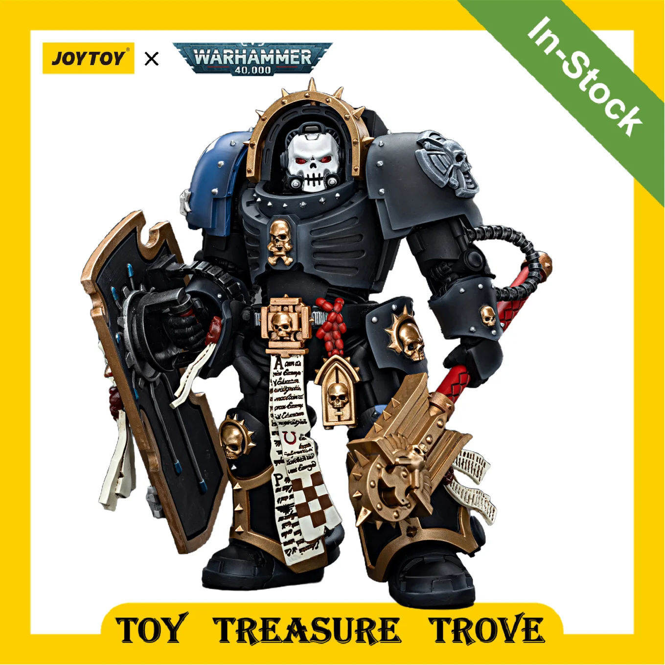 

[In stock] JOYTOY Warhammer 40k 1/18 Action Figure Ultramarines Chaplain in Terminator Armour Anime Military Toy
