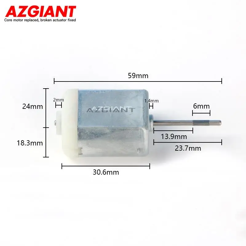 AZGIANT-eje redondo FC280 de 5 piezas, Motor artesanal de 12V para bloqueo de maletero de coche y espejo plegable, 280590215