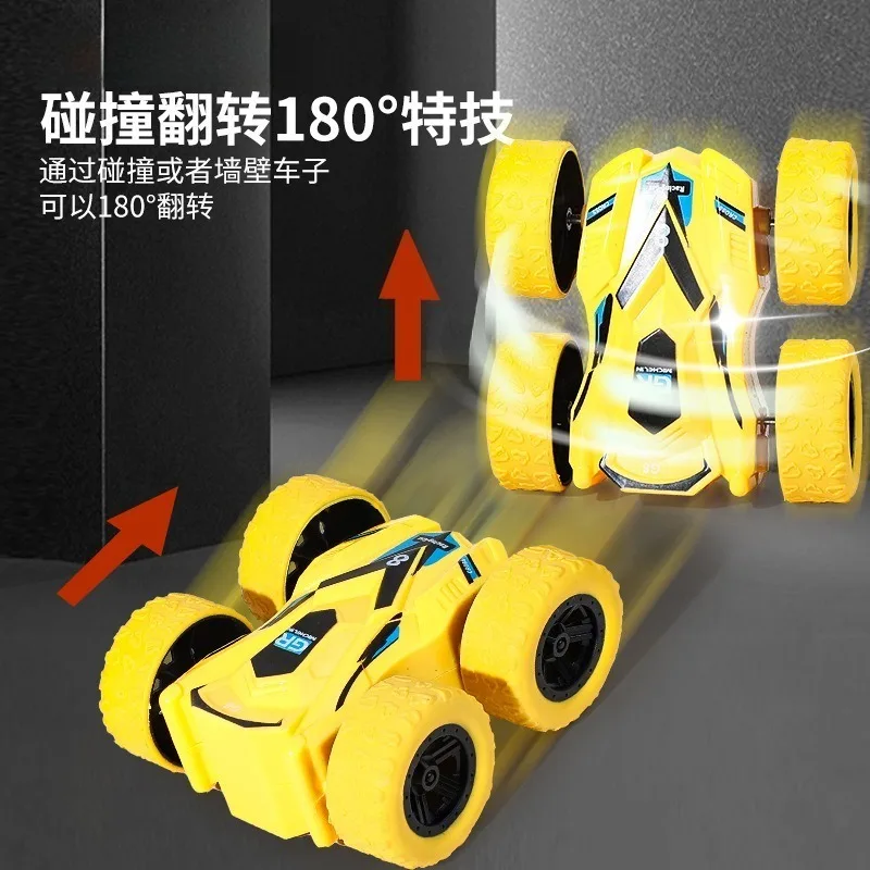 Auto a Inerzia 4WD All'Ingrosso, Modello Fuoristrada Simulato a Doppio Lato, Giocattolo Acrobatico Antiurto per Bambini