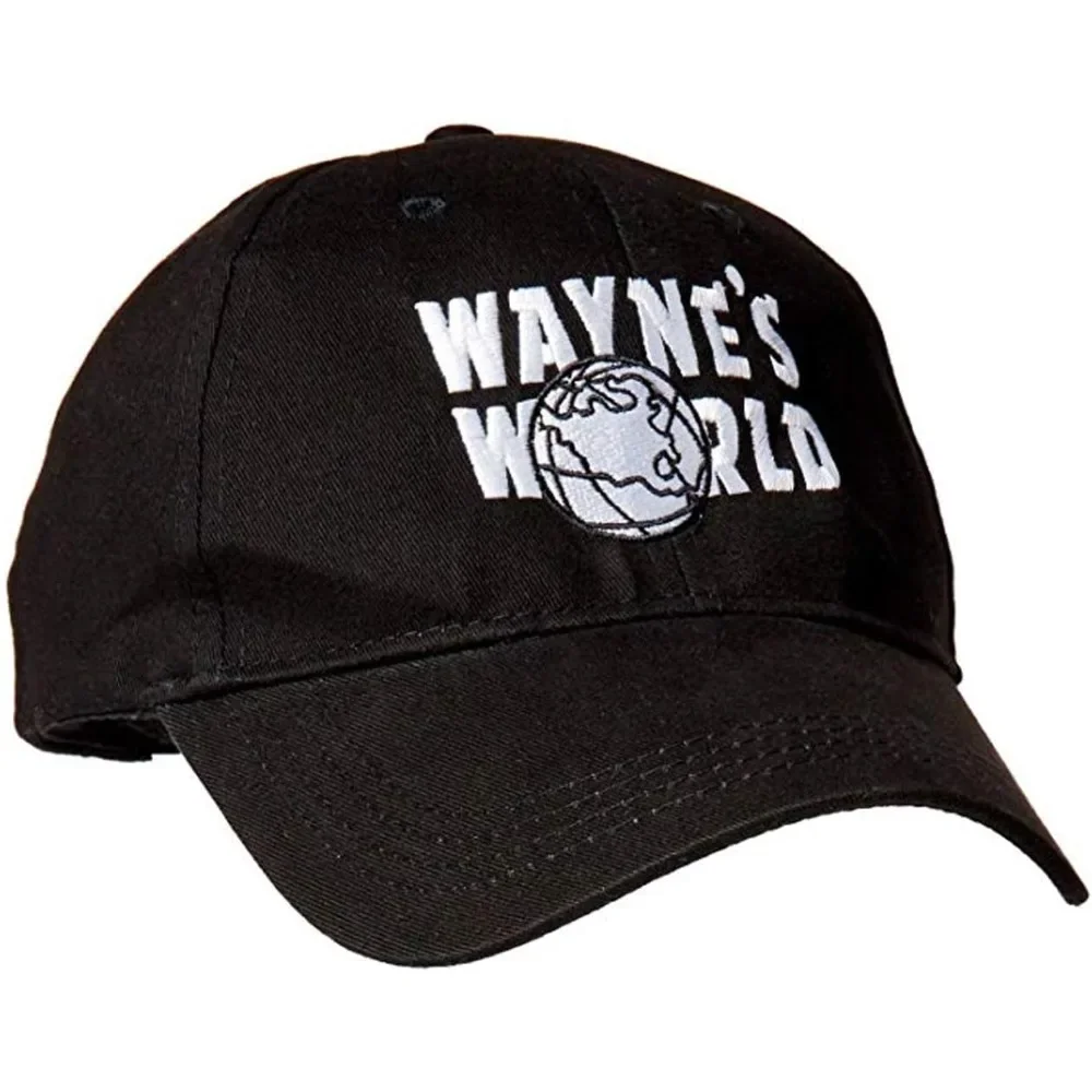 Wayne's World Cap Wayne's World Hat (Black)(Size: One Size)