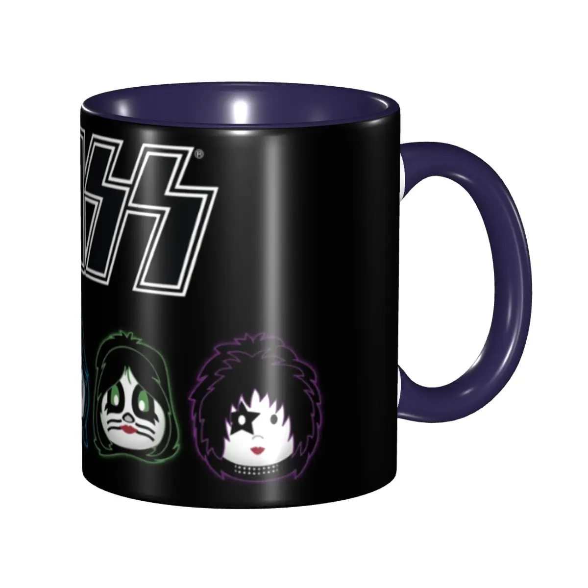 

Personalized Heavy Metal Band Kiss Band Rock Mugs DIY Ceramic Milk Tea Coffee Cup